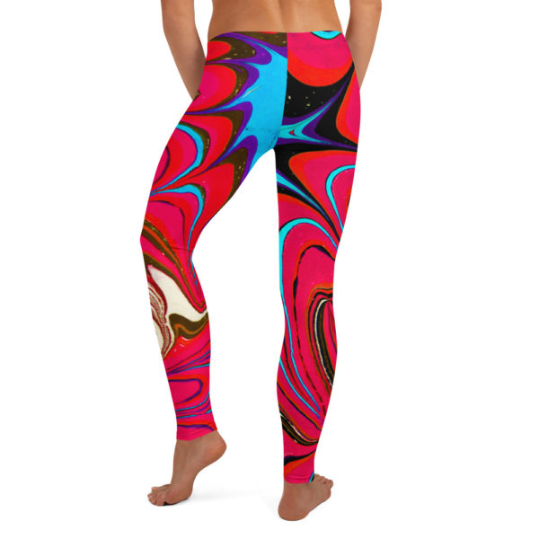 Cerulean Starburst Pink Leggings - Image 2