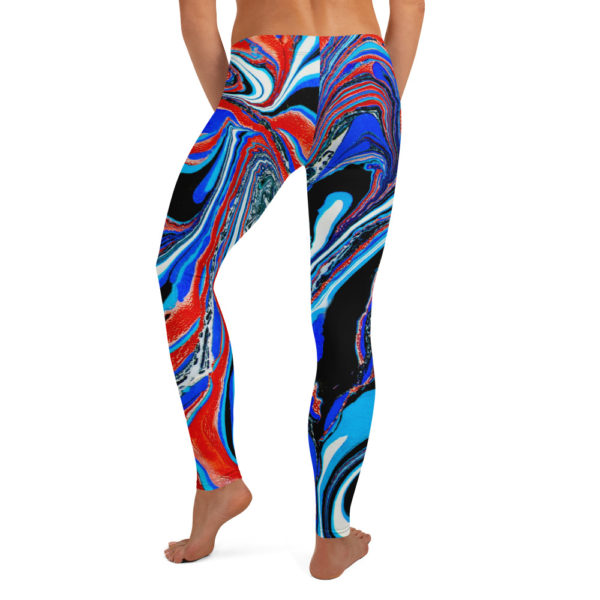 Corrupted Perennial Blue Leggings - Image 2