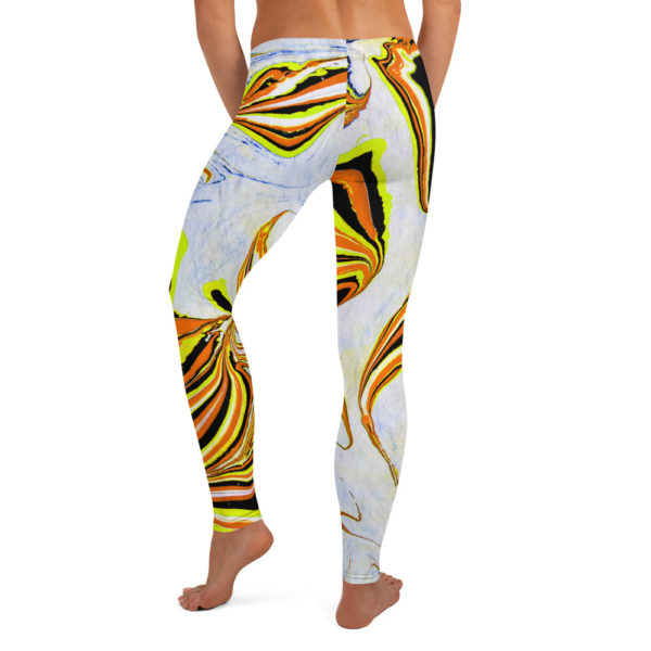 Blossoming Magma Yellow Leggings - Image 2