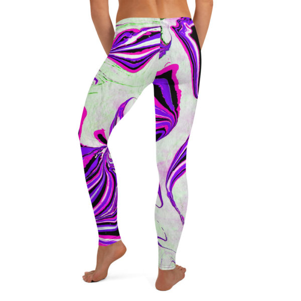 Blossoming Magma Purple Leggings - Image 2