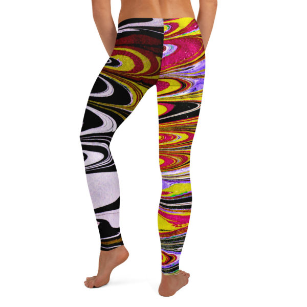 Billowing Hypnosis Yellow Leggings - Image 2