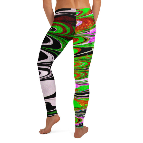 Billowing Hypnosis Green Leggings - Image 2