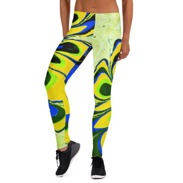 Azure Floret Yellow Leggings
