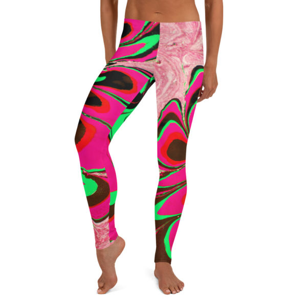 Azure Floret Pink Leggings