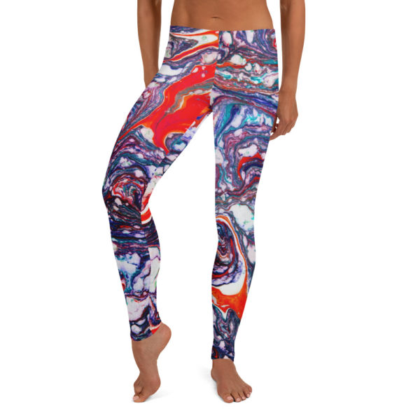 Stellar Expanse Red Leggings