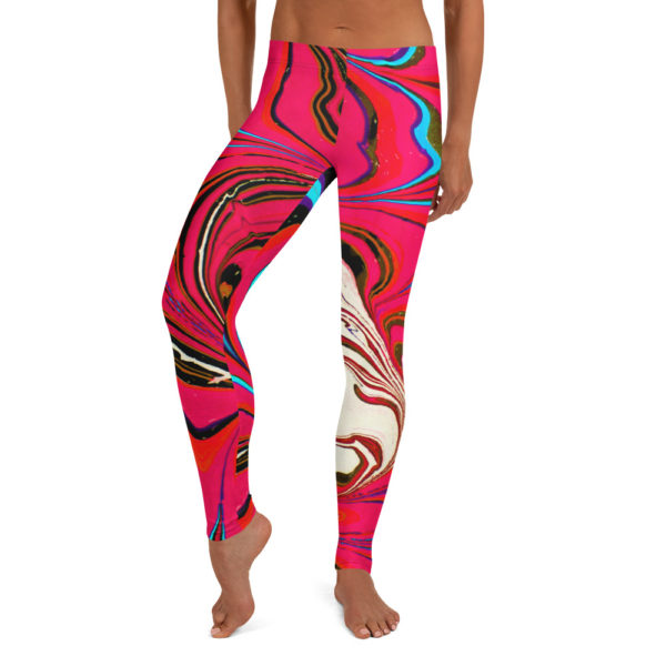 Cerulean Starburst Pink Leggings