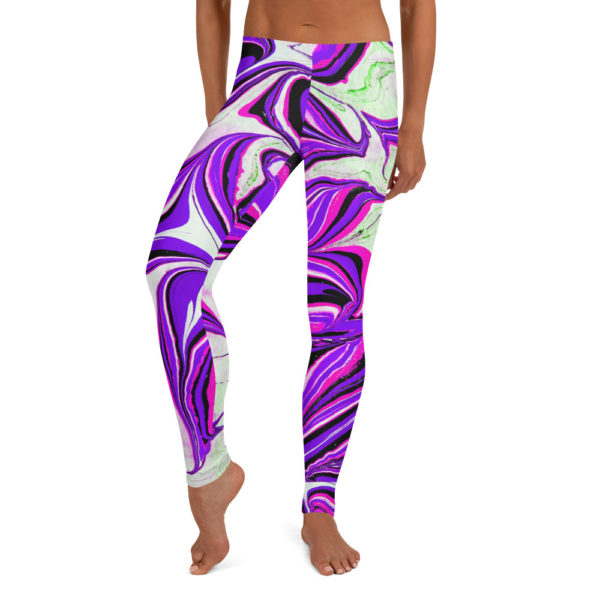 Blossoming Magma Purple Leggings