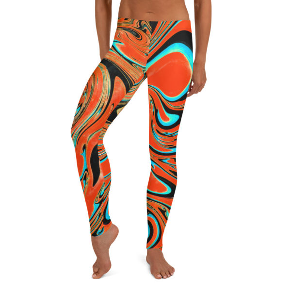 Warped Beryl Orange Leggings