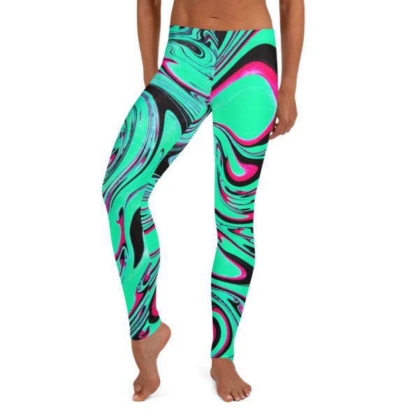 Warped Beryl Cyan Leggings