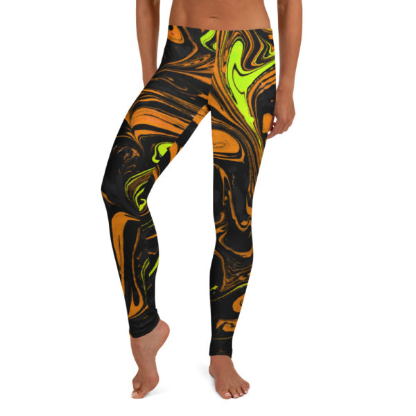 Molten Pyroclasm Orange Leggings