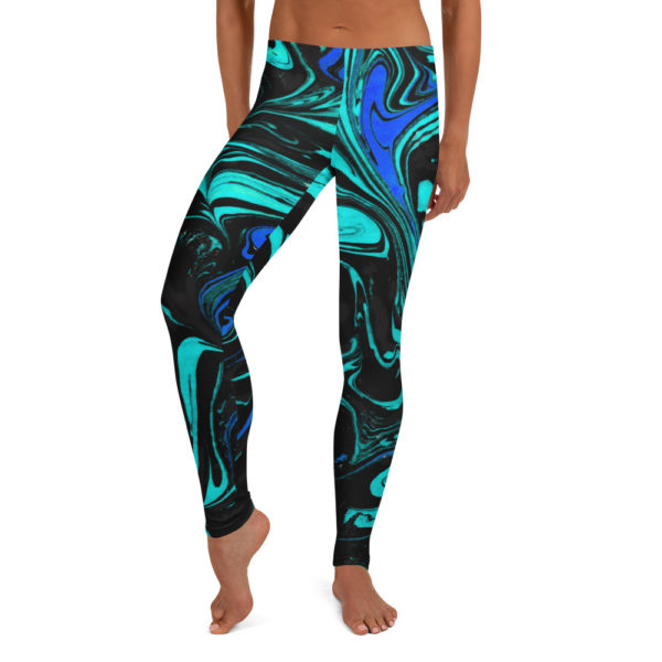 Molten Pyroclasm Blue Leggings