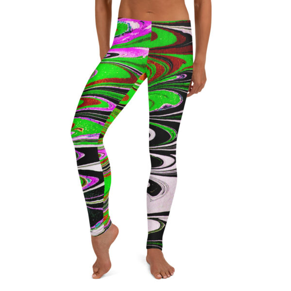 Billowing Hypnosis Green Leggings