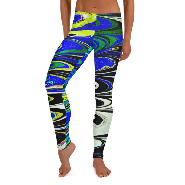 Billowing Hypnosis Blue Leggings