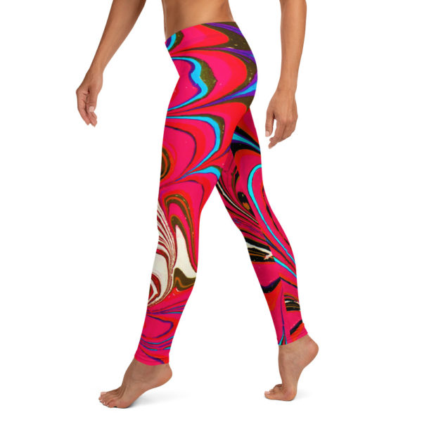 Cerulean Starburst Pink Leggings - Image 3