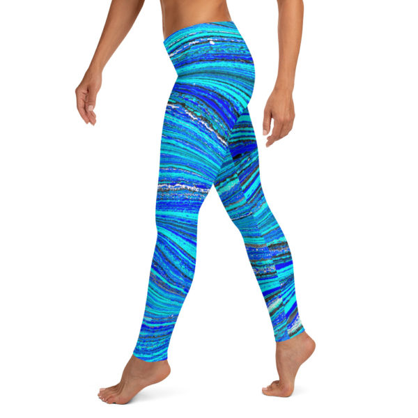 Raging Plumage Cyan Leggings - Image 3