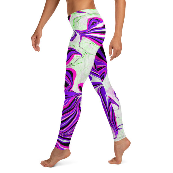 Blossoming Magma Purple Leggings - Image 3