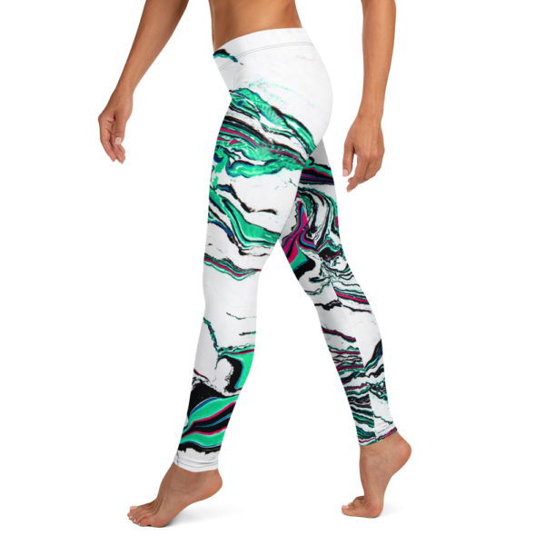 Artic Flora Pink Leggings - Image 3