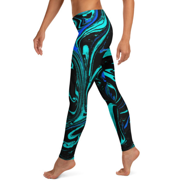 Molten Pyroclasm Blue Leggings - Image 3