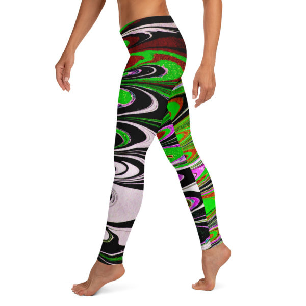 Billowing Hypnosis Green Leggings - Image 3