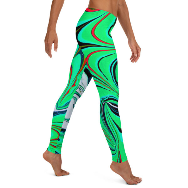 Cerulean Starburst Green Leggings - Image 4