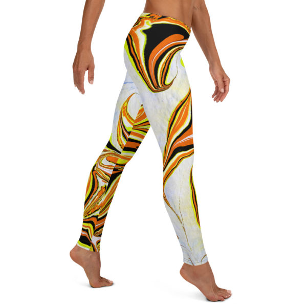 Blossoming Magma Yellow Leggings - Image 4