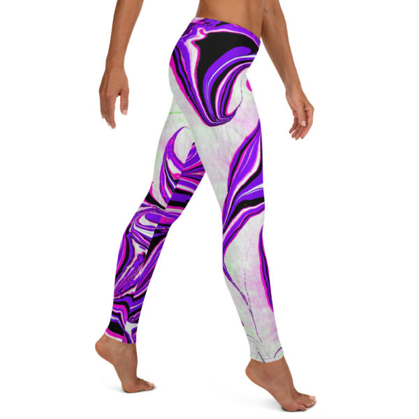 Blossoming Magma Purple Leggings - Image 4