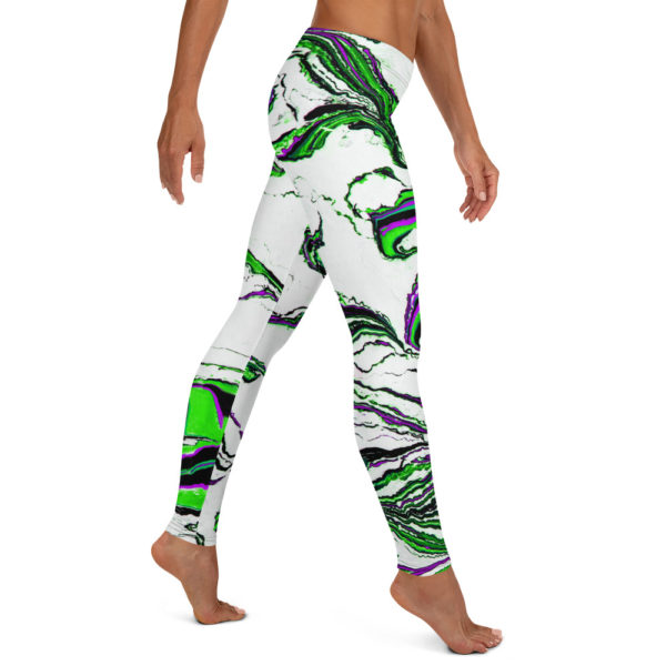 Artic Flora Purple Leggings - Image 4