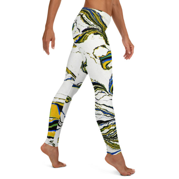 Artic Flora Blue Leggings - Image 4