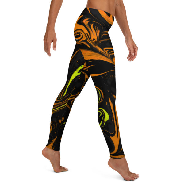 Molten Pyroclasm Orange Leggings - Image 4