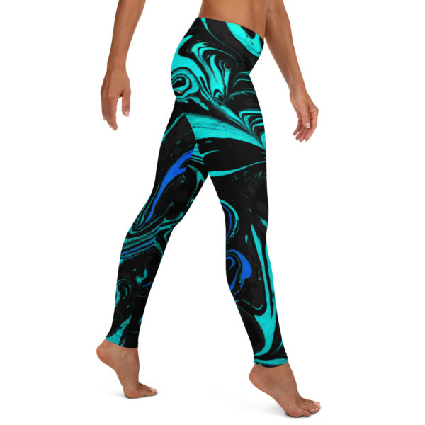 Molten Pyroclasm Blue Leggings - Image 4