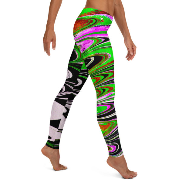 Billowing Hypnosis Green Leggings - Image 4