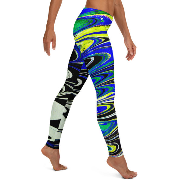 Billowing Hypnosis Blue Leggings - Image 4