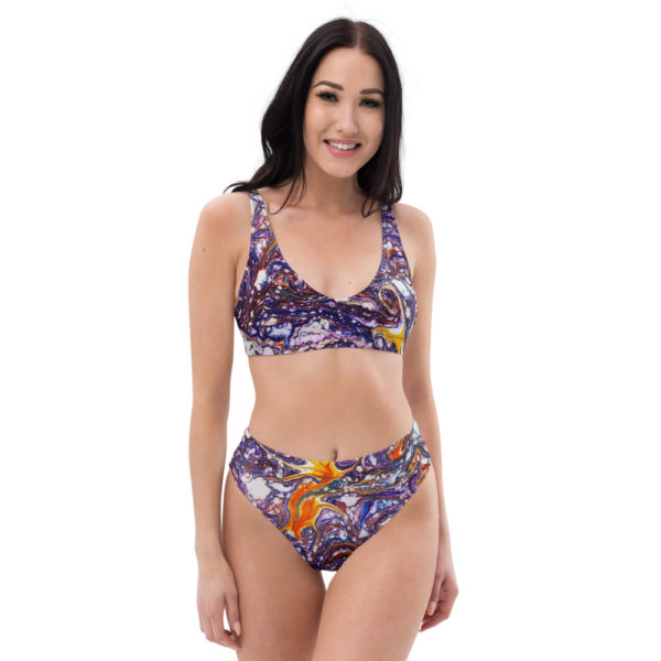 Stellar Expanse  Recycled high-waisted bikini