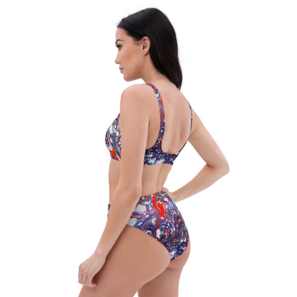 Stellar Expanse Red Recycled high-waisted bikini - Image 6