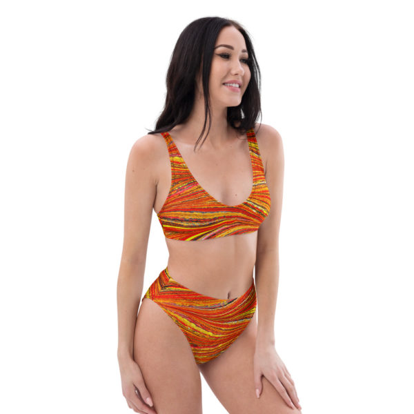 Raging Plumage  Recycled high-waisted bikini - Image 2